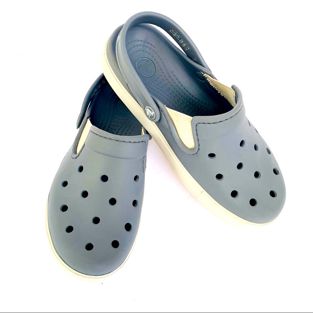 Croc Citilane Kids Clog Gray Unisex Girls Size 5 Boys Size 3 Good Condition